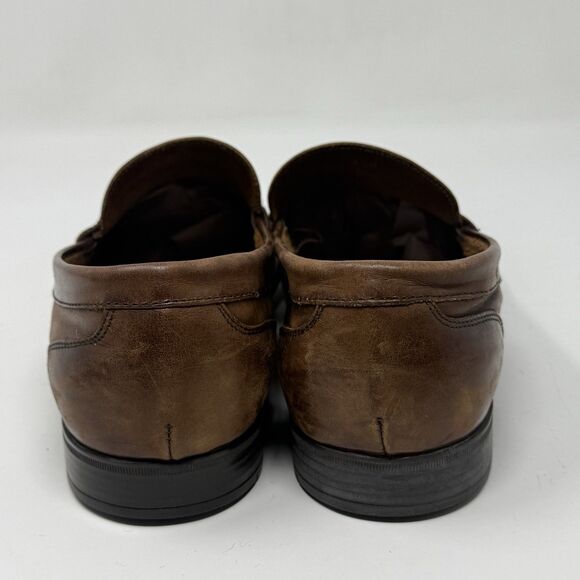 To Boot New York Adam Derrick Penny Loafers Mens 8.5 M Brown Leather Shoes Italy main image 7